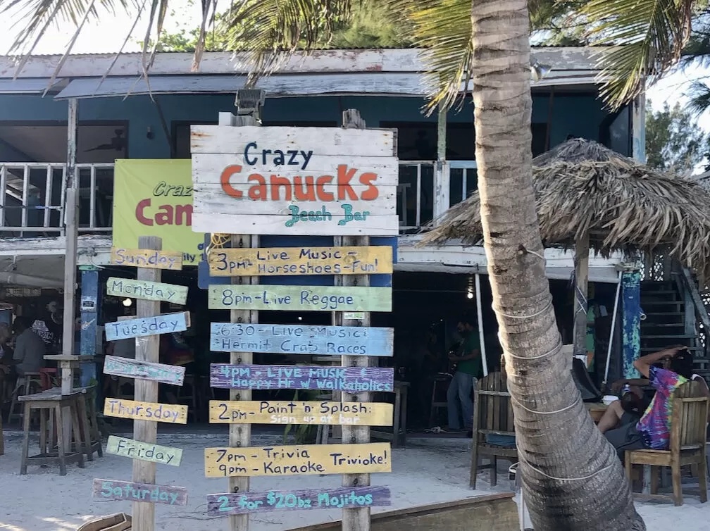 san pedro belize travel guide sign